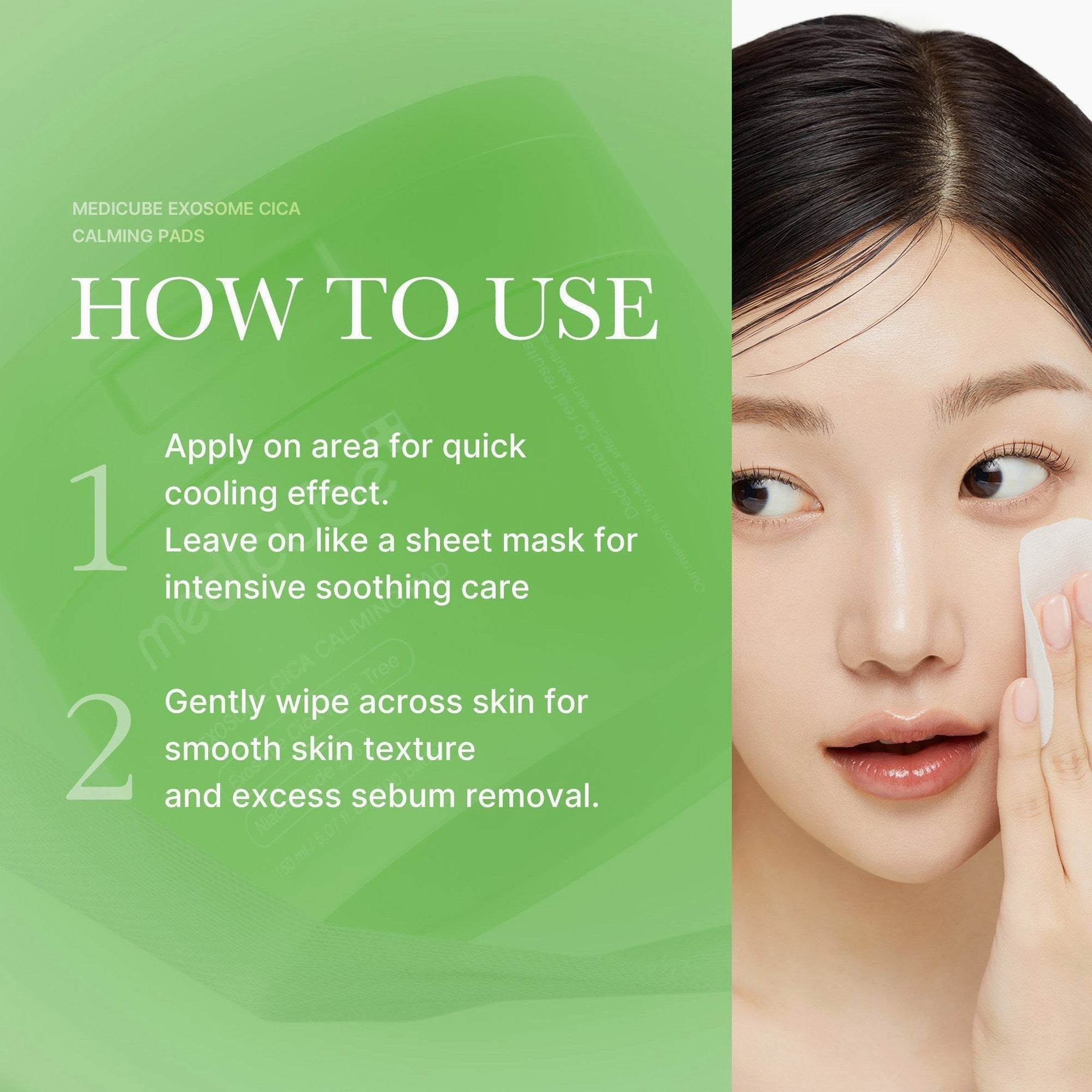 Exosome Cica Calming Toner Pads - Medicube