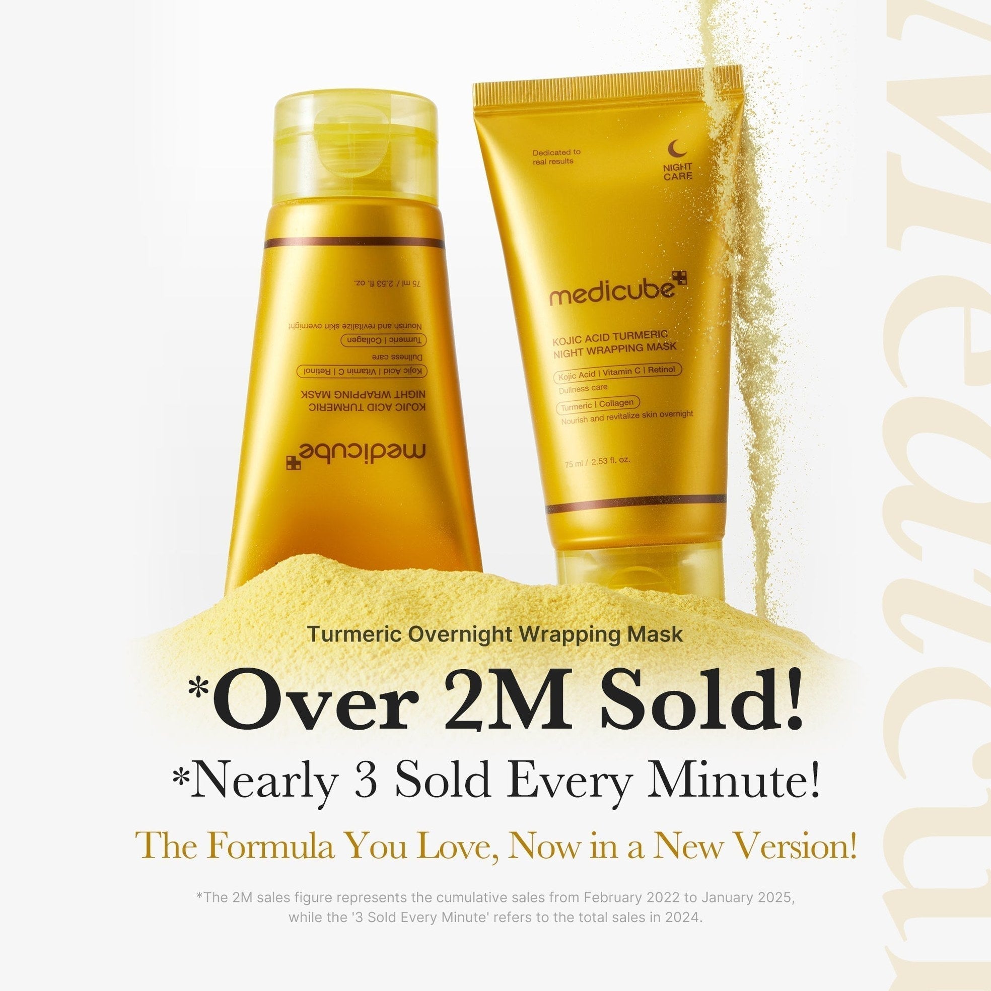 Kojic Acid Turmeric Overnight Wrapping Mask - Medicube